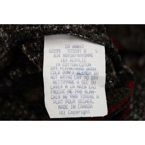 VTG Tundra 3D Knit Sweater Men Large Cosby Multicolor Stripes Nordic Grandpacore - Picture 8 of 8